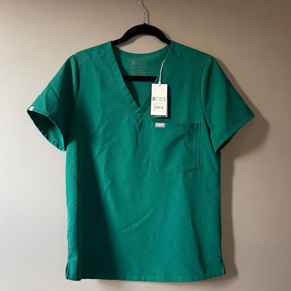 FIGS Hunter Green Catarina Top-M